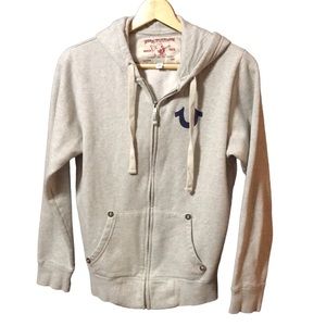 TRUE RELIGION world tour classic logo zipper hoodie jacket